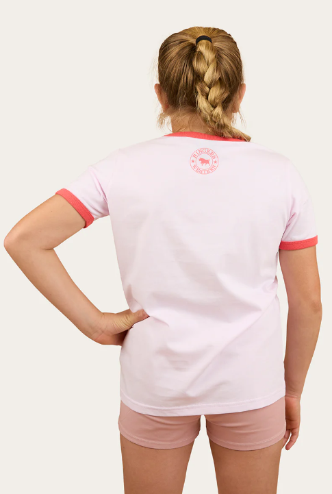 Boot Scootin Kids Classic Fit T-Shirt - Barley Pink