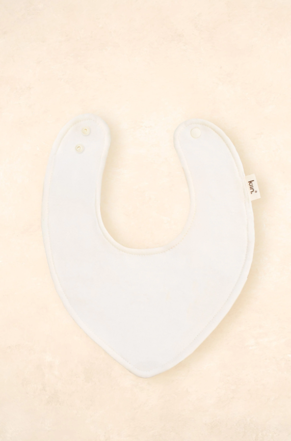 Bamboo Cotton Dribble Bib - Ivory