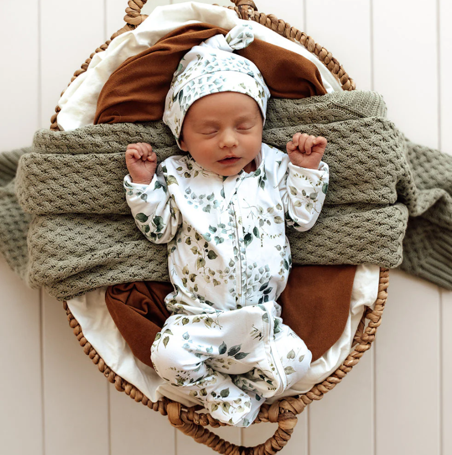 Eden Organic Snuggle Sleepsuit Zip Footie