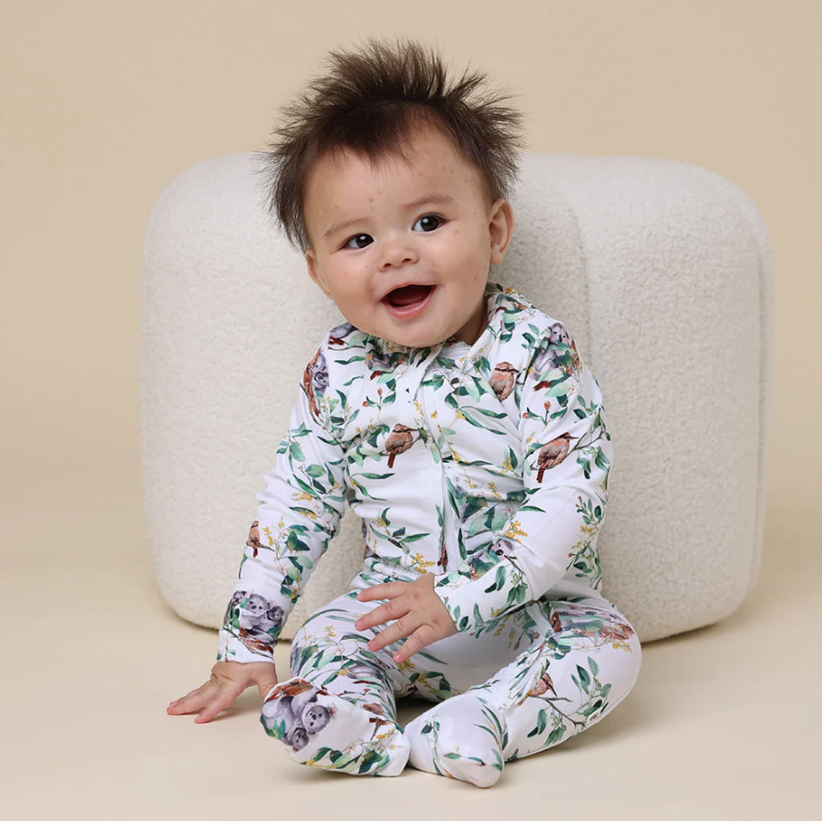 Eucalypt Organic Snuggle Sleepsuit Zip Footie