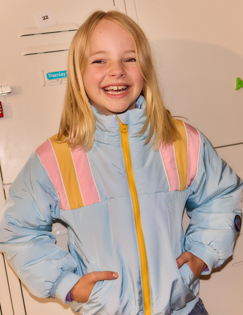 Jordan Jacket - Sky Blue/Pink
