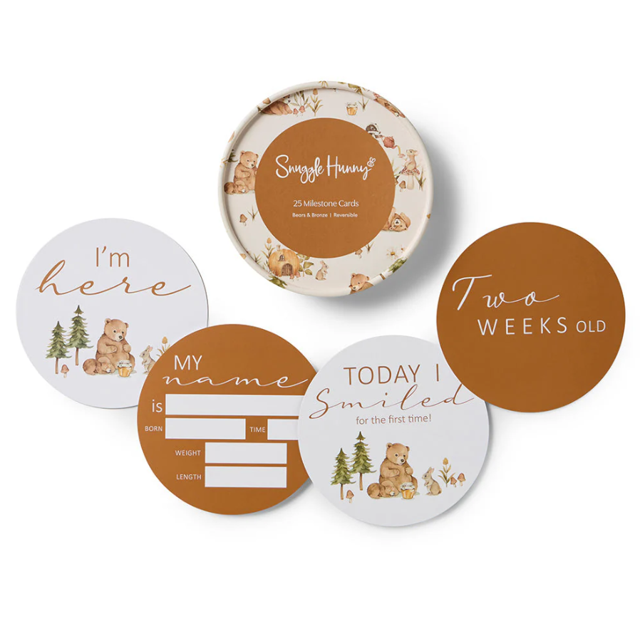 Reversible Milestone Cards - Bears + Bronze
