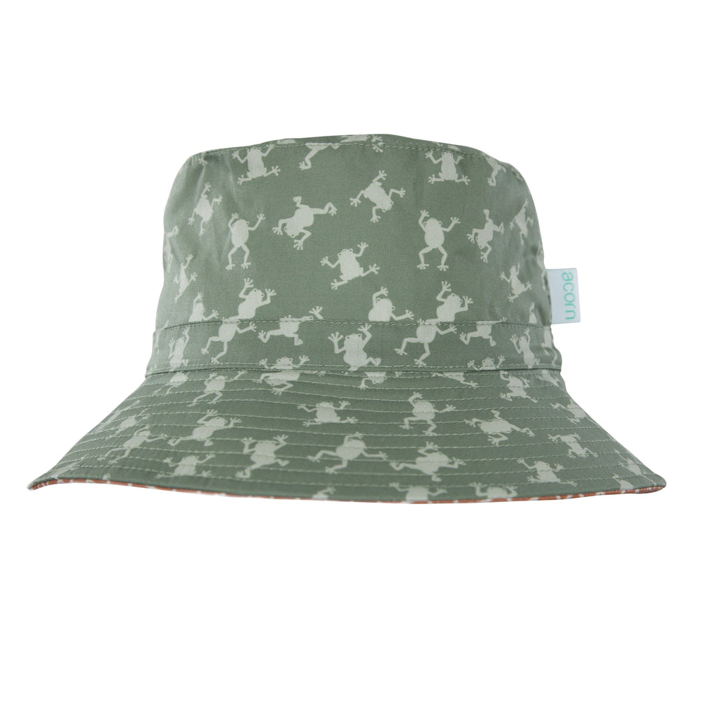 Frogs Wide Brim Bucket Hat