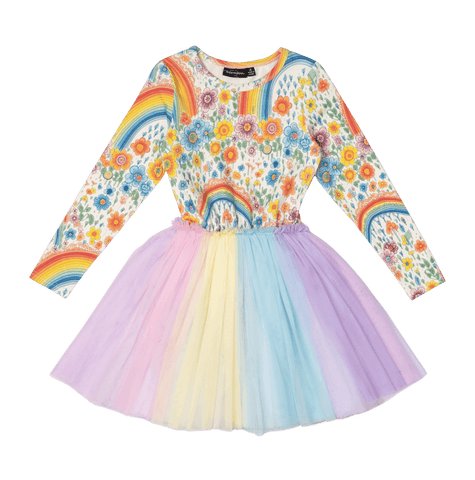 Rainbows & Flowers Circus Dress