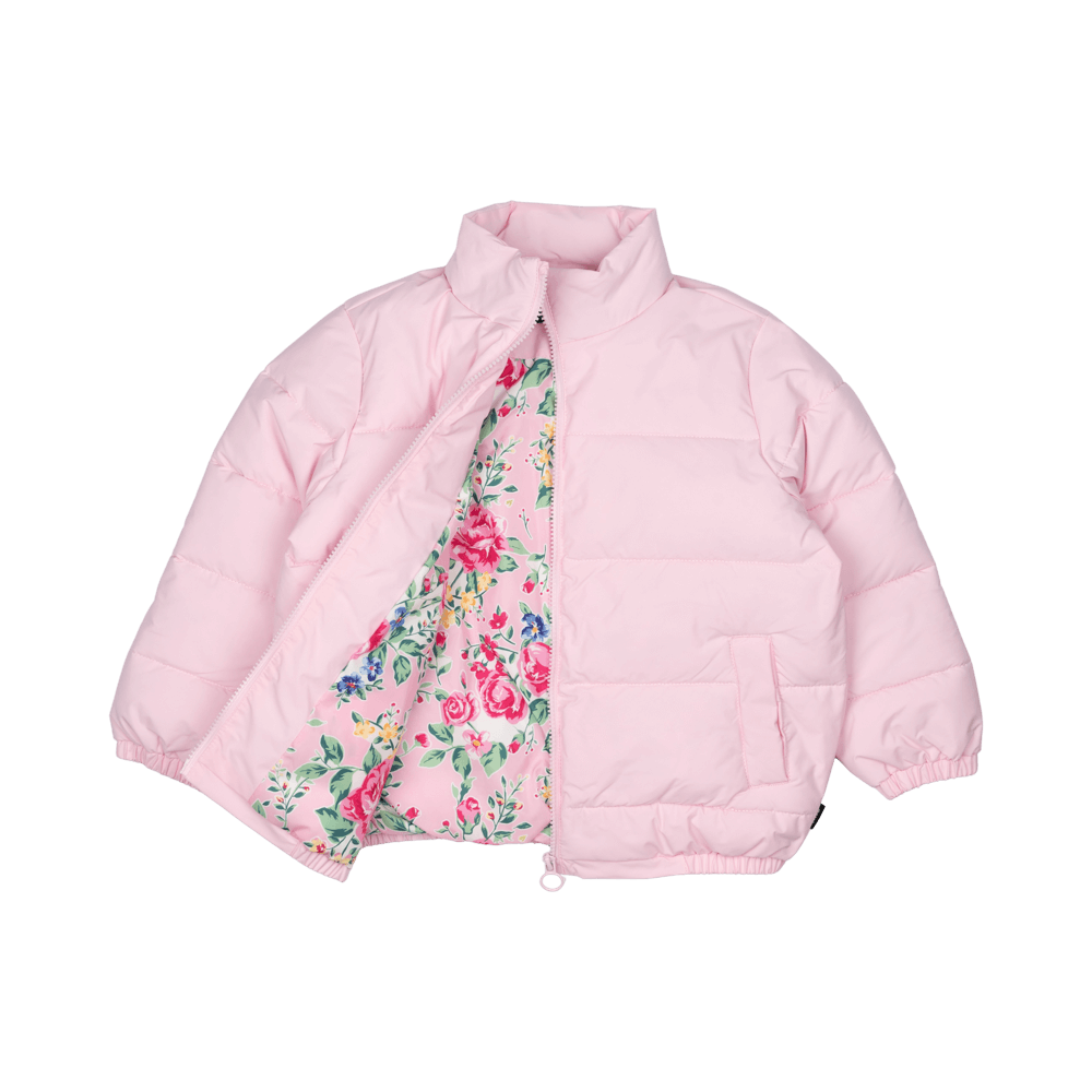 Pink Padded Jacket with Lining