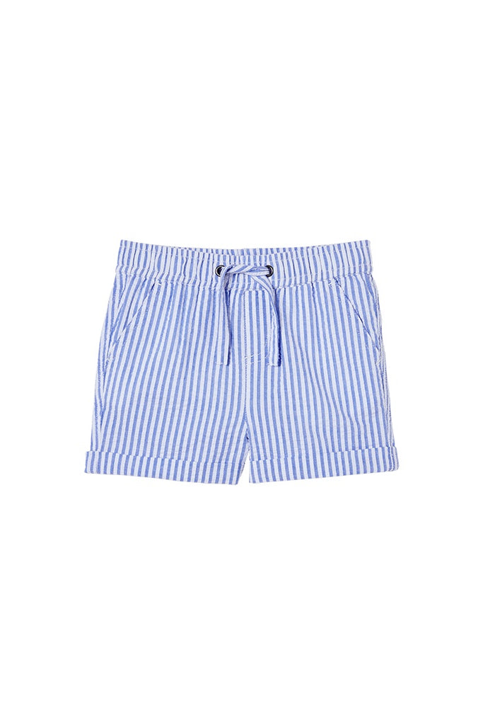 Yacht Stripe Poplin Cotton Short