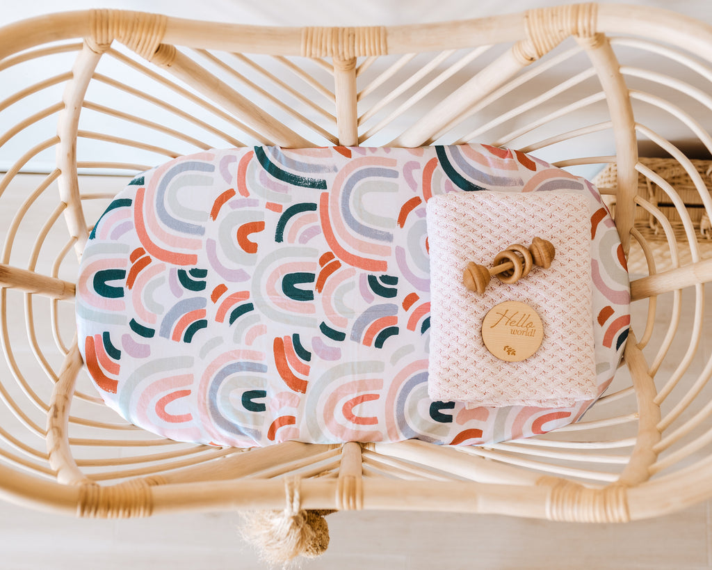 Diamond Knit Baby Blanket - Blush Pink