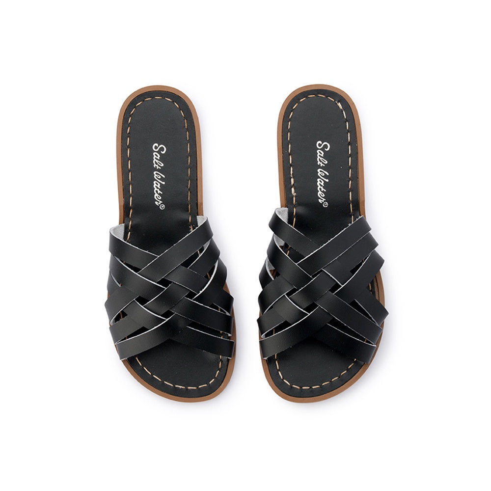 Salt Water Retro Slide - Black