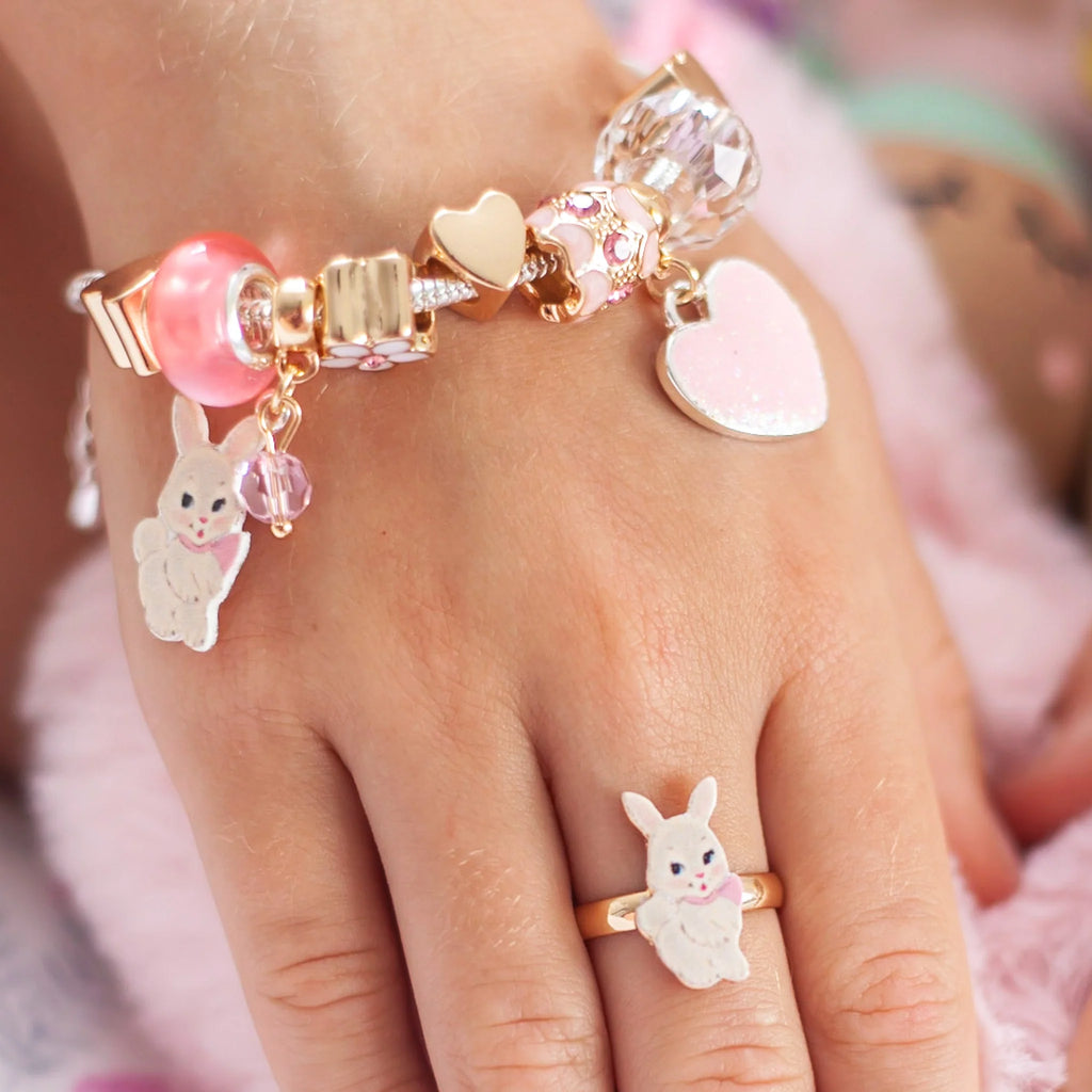 Floral Dreams Bunny Charm Bracelet