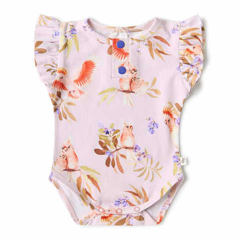 Major Mitchell Short Sleeve Bodysuit With Frill