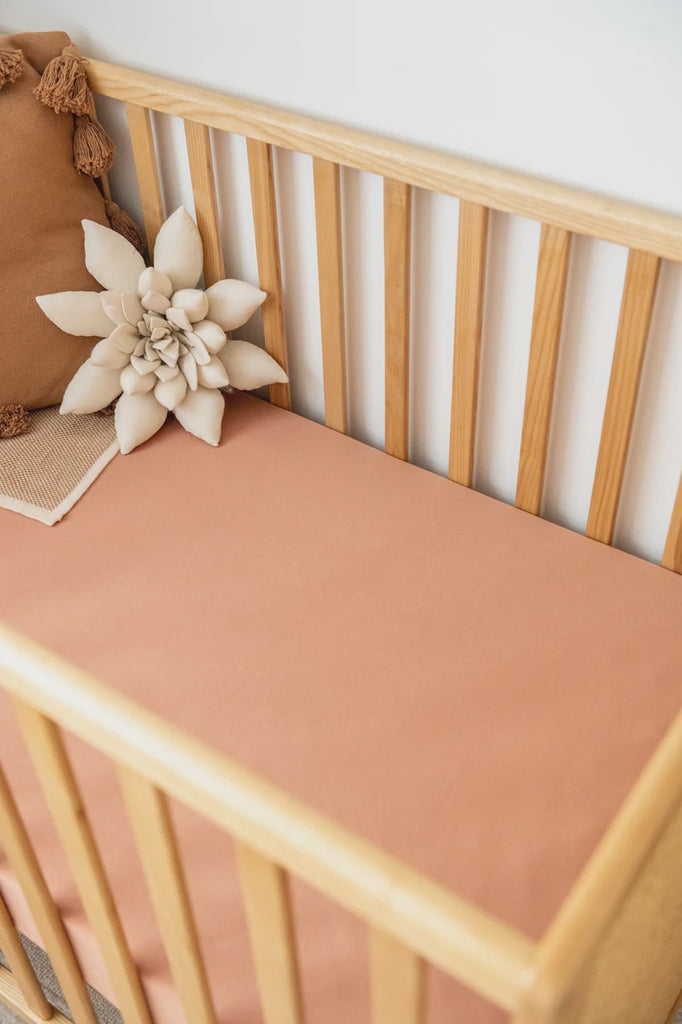 Organic Cot Sheet - Blush
