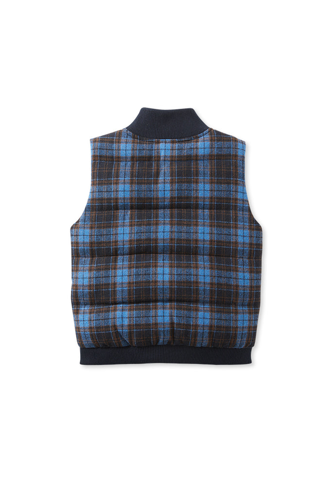 Check Puffer Vest