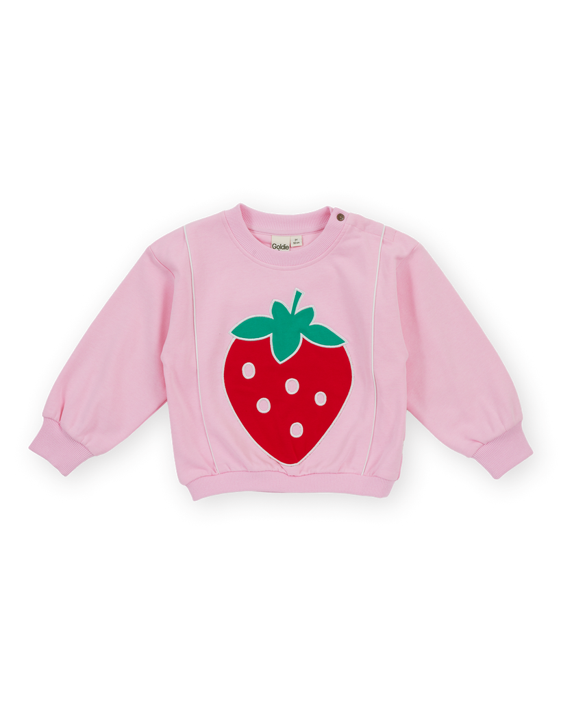 Jumbo Strawberry Piped Sweater