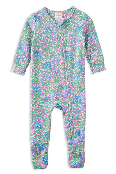 Forget Me Not Zip Romper
