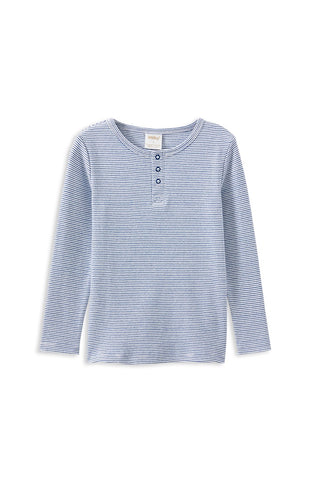 Blue Stripe Henley