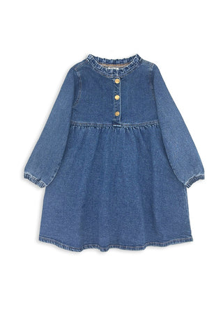 Mid Wash Denim Dress