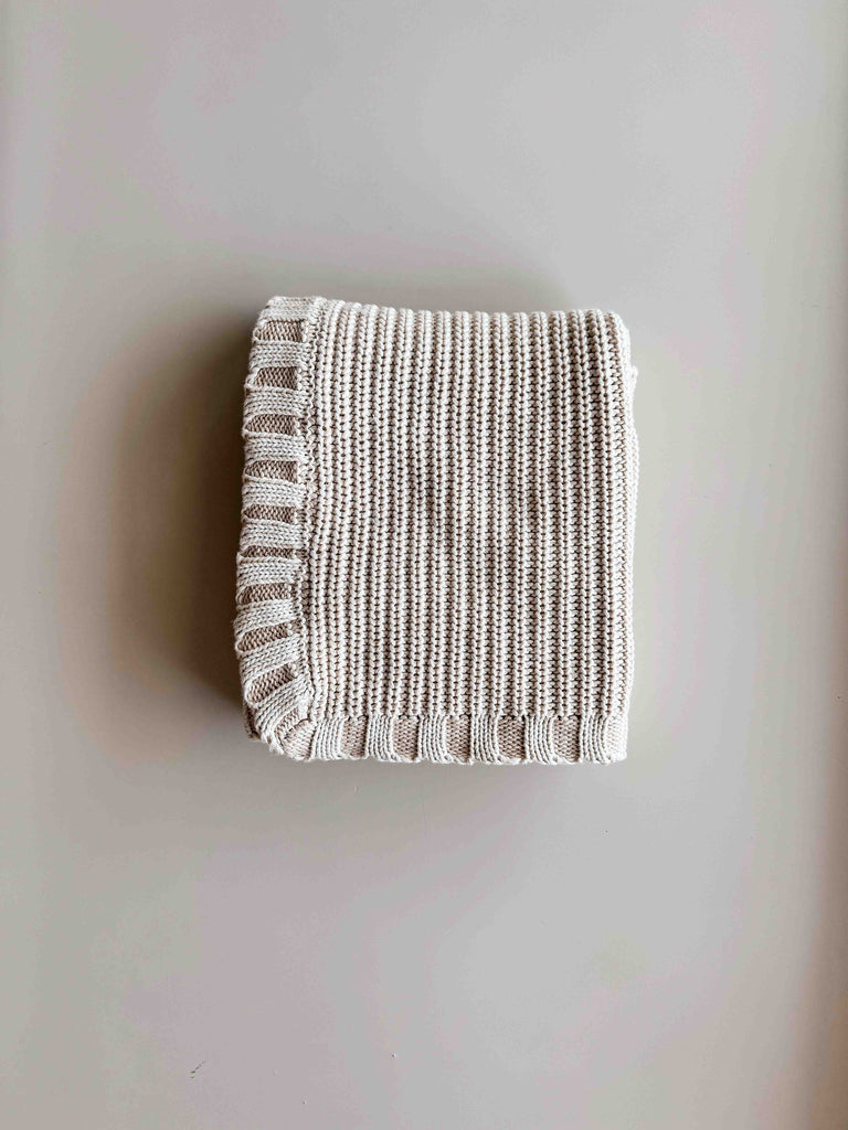 Chunky Knit Blanket | Oat