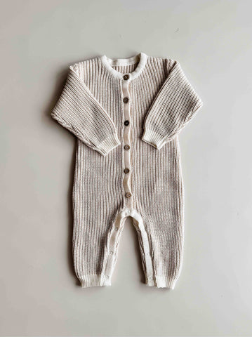 Chunky Full Romper | Oat