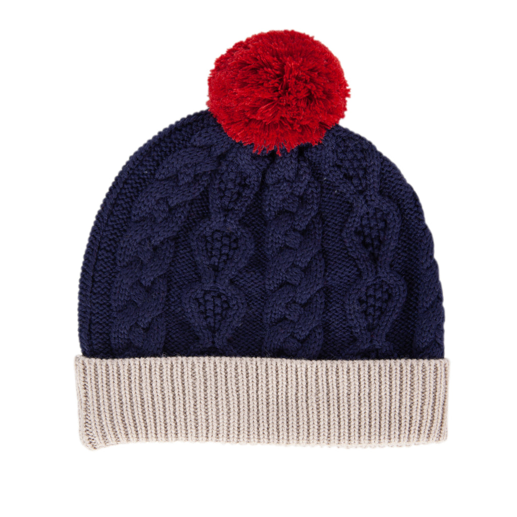 August Merino Beanie - Navy