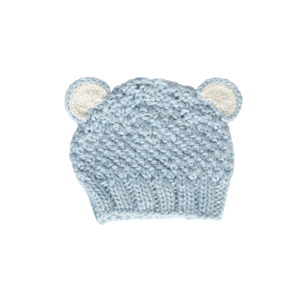 Bear Beanie - Blue