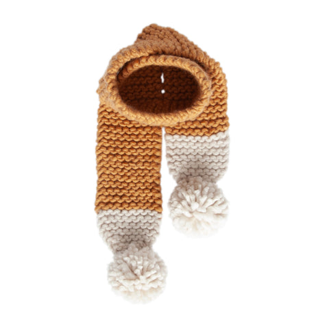 Retro Scarf - Caramel & Cream