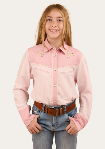 Annie Kids Western Shirt - Pink