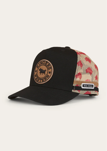 Aussie Rules Deep Fit Trucker Cap - Black