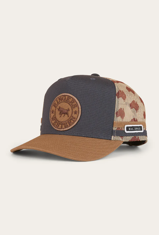 Aussie Rules Deep Fit Trucker Cap - Charcoal / Clay
