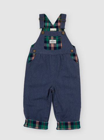 Austin Green Check Overalls