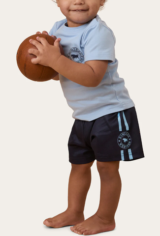 Ringers Baby Footy Short - Navy / Blue