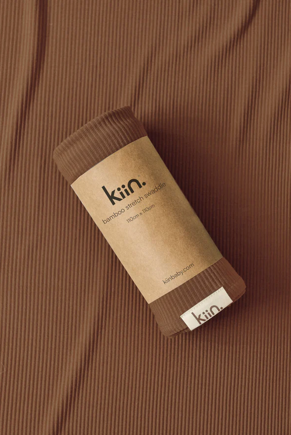 Bamboo Stretch Swaddle - Chocolate