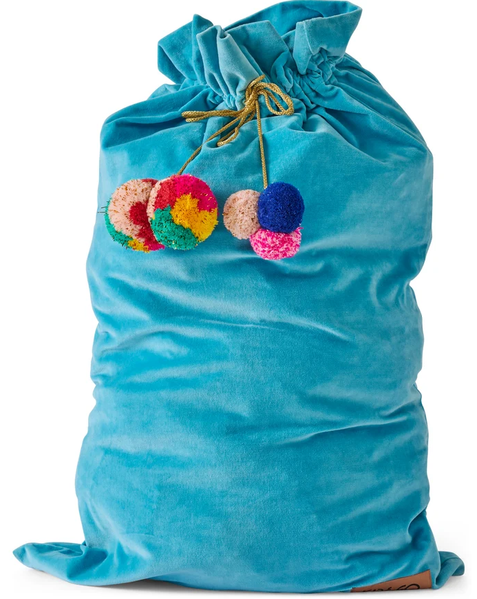 Blue Bells Velvet Santa Sack