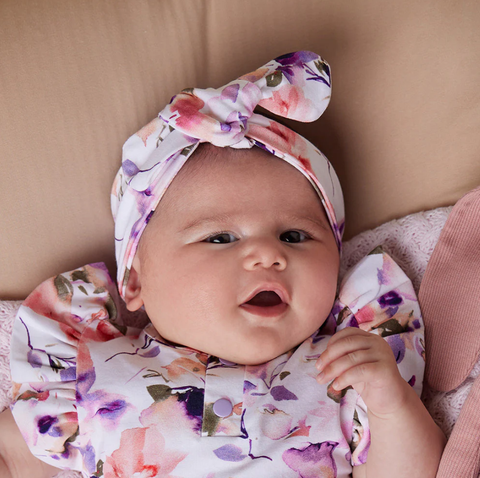 Topknot Headband - Blushing Beauty