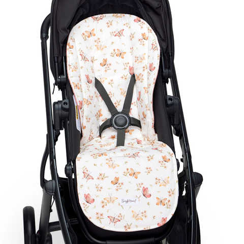 Universal Organic Pram Liner - Butterfly