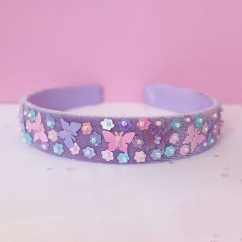 Butterfly Sequin Headband