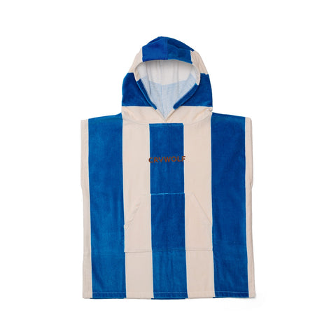 Hooded Towel - Deep Sea Stripe