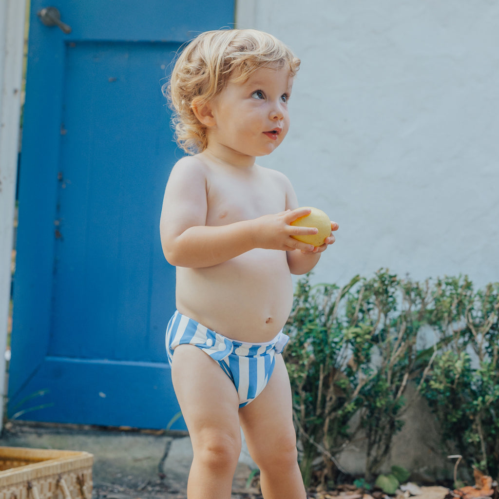 Reusable Swim Nappy - Deep Sea Stripe
