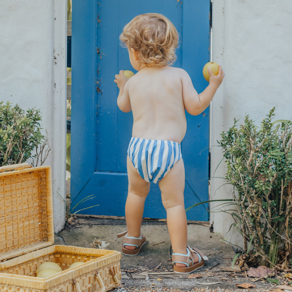 Reusable Swim Nappy - Deep Sea Stripe