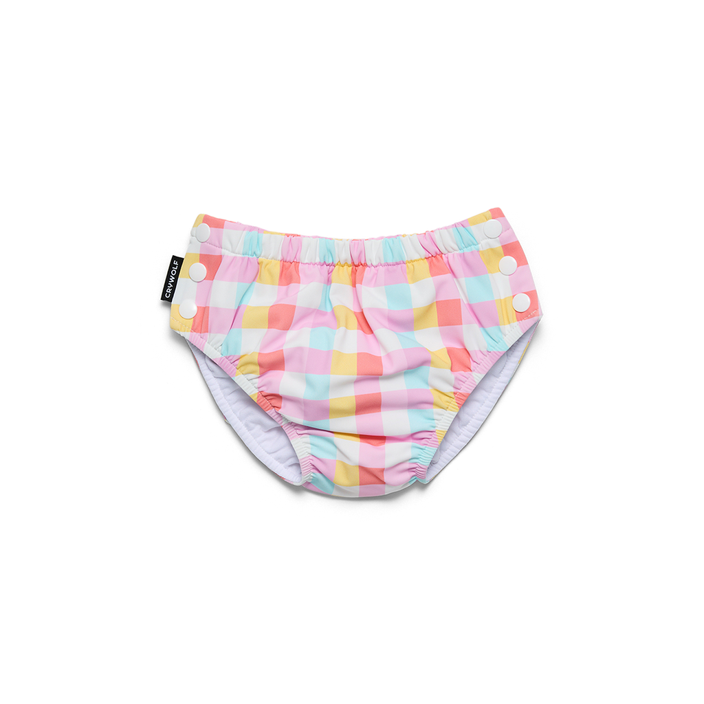 Reusable Swim Nappy - Pop Gingham