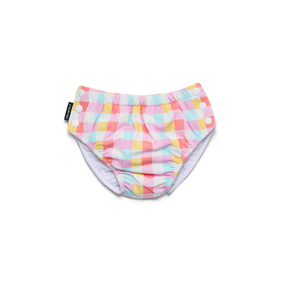 Reusable Swim Nappy - Pop Gingham