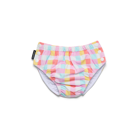 Reusable Swim Nappy - Pop Gingham