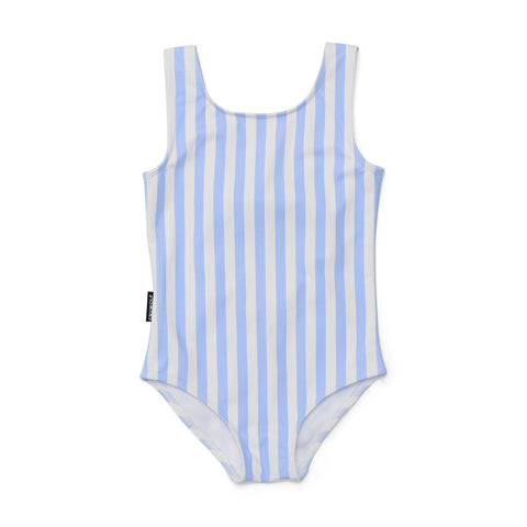 Swimsuit - Sky Blue Stripe