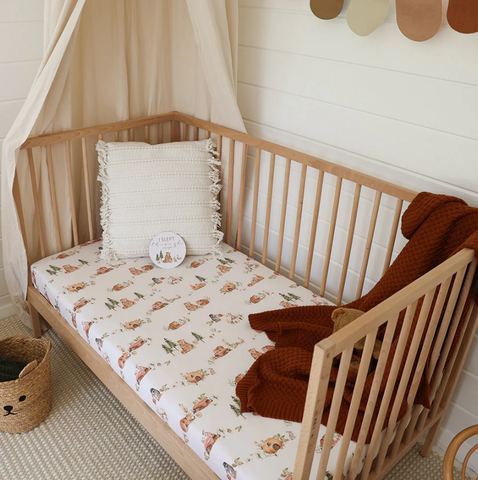 Fitted Cot Sheet - Bears