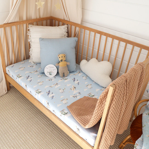 Fitted Cot Sheet - Taking Flight