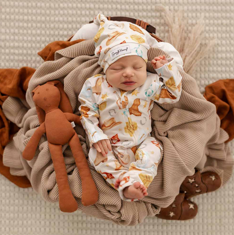 Cowboys Organic Snugglesuit Convertible Romper