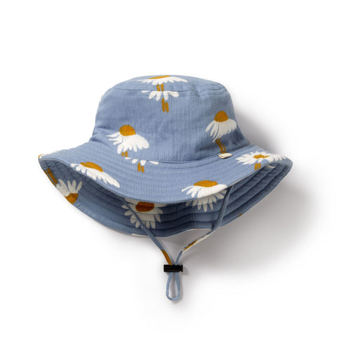 Crinkle Sun Hat - Daisy Floral