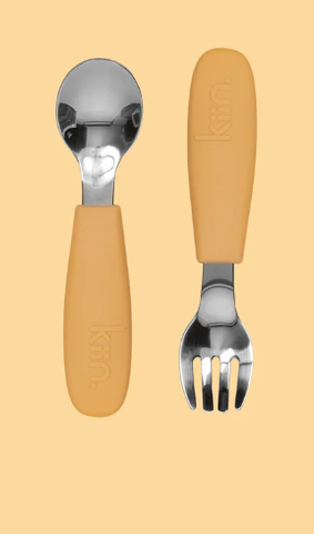 Silicone Cutlery Set - Tan