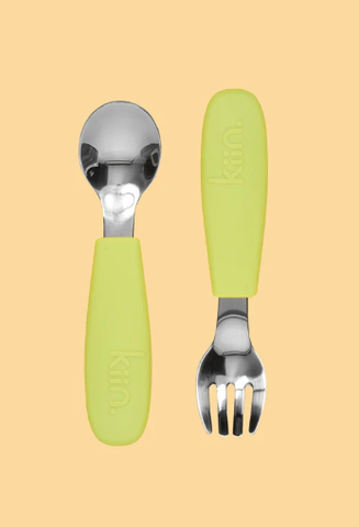 Silicone Cutlery Set - Apple