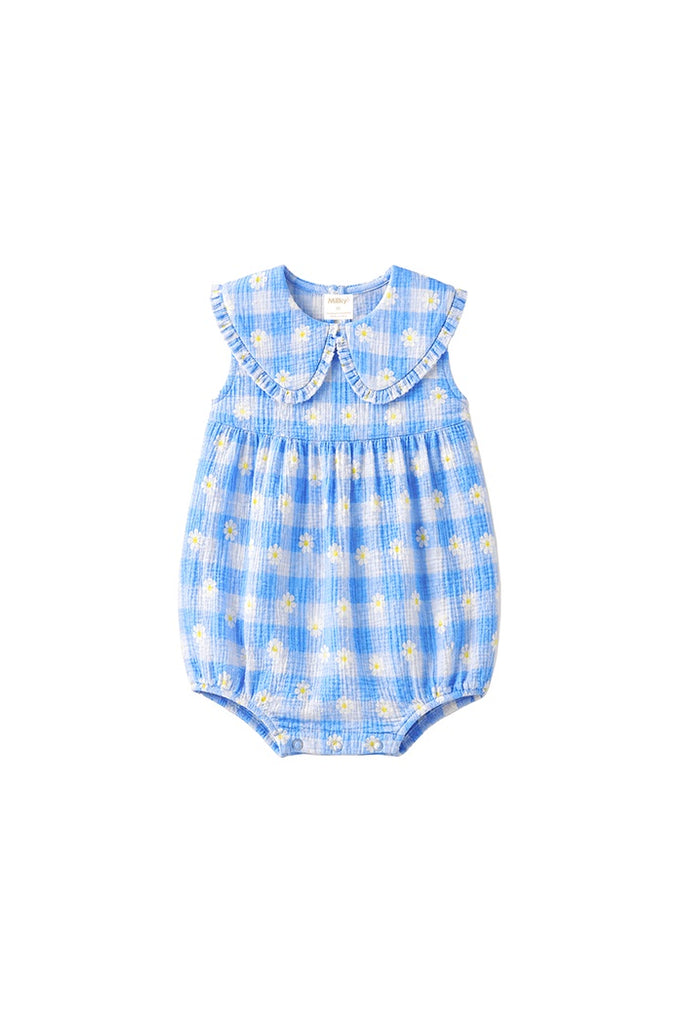 Daisy Check Playsuit