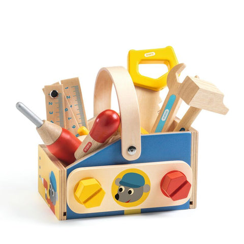 Minibrico Wooden Toolbox With Tools